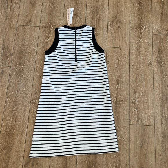NWT Aqua White and Navy Striped Dress Size Small - Picture 4 of 4